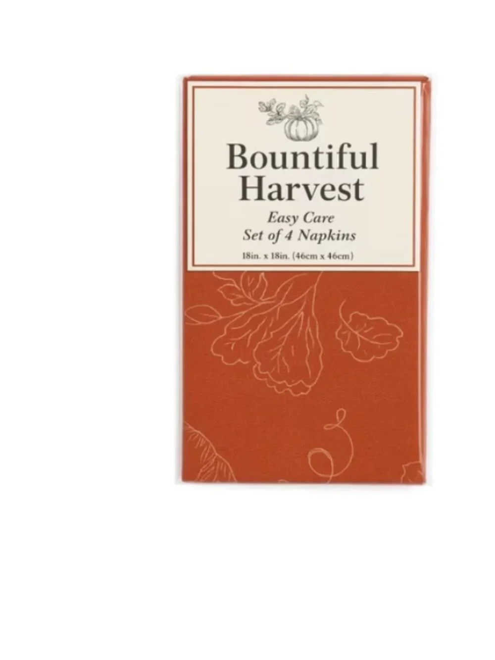 Thanksgiving Napkins (4-Pack) – Reusable Fall Table Décor 18X18